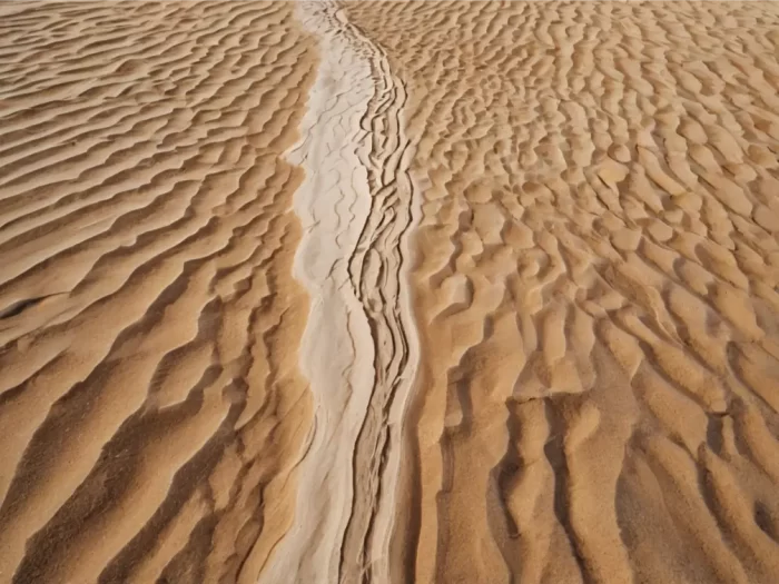 תמונת שביל בחול ים חום אבסטרקט מקט ab020